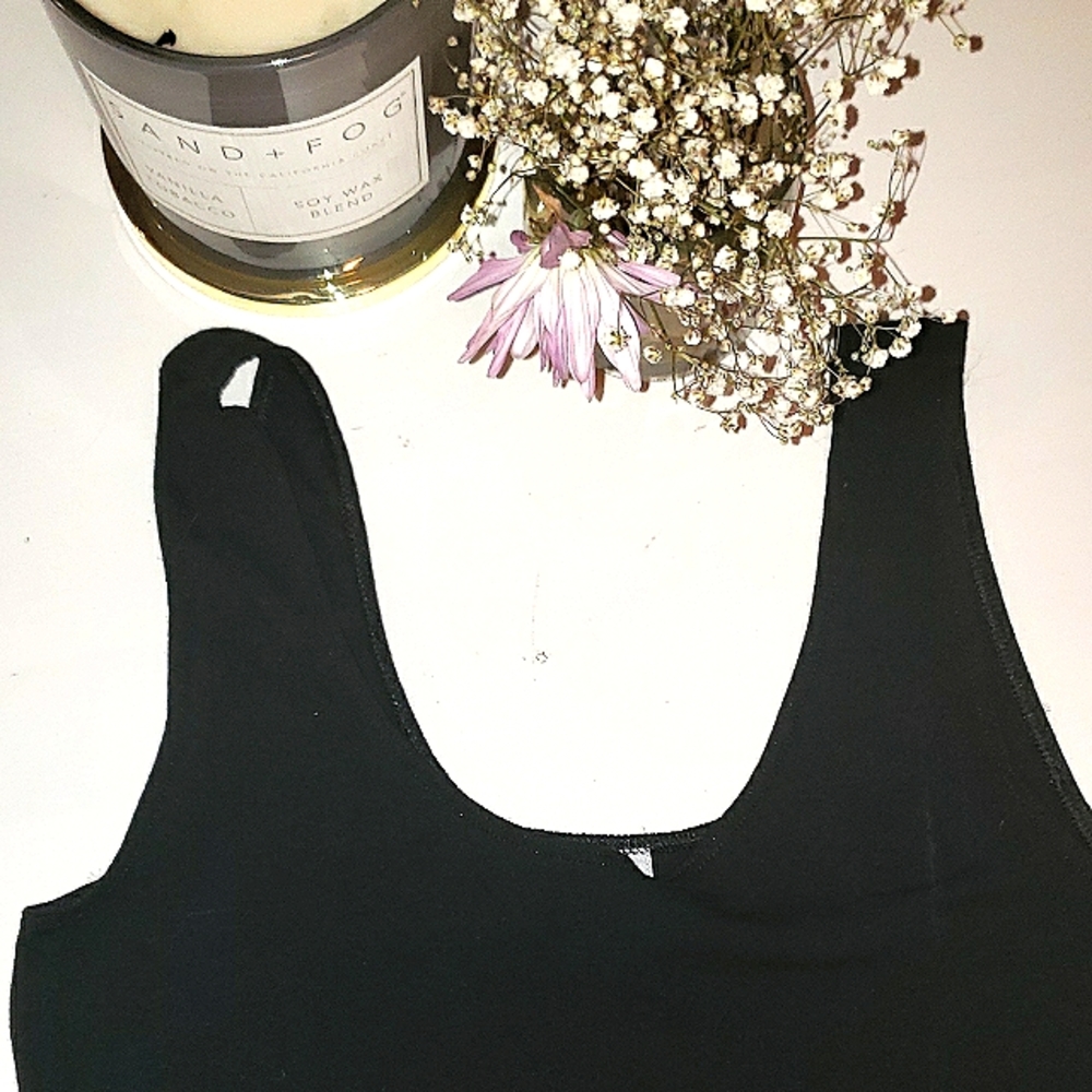 American Apparel black crop tank